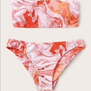 <NEVER WORN> TIE•DYE SHEIN BIKINI SET 🧡💗🤍